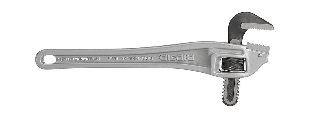 RIDGID 31120 Modell 14 Gekröpfte Rohrzange aus Aluminium, 14" Sanitär-Schraubenschlüssel 14 inch, 14