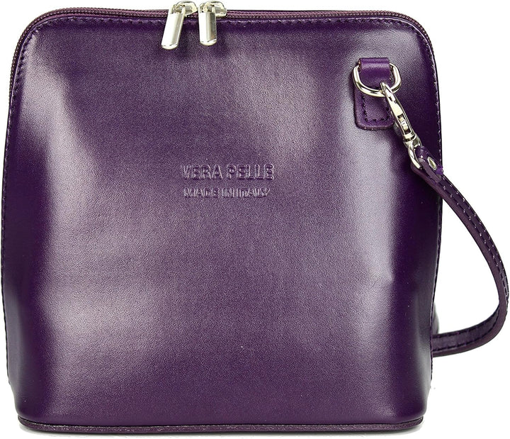 Belli italienische Ledertasche Damen Umhängetasche klein Handtasche Schultertasche Abendtasche in li