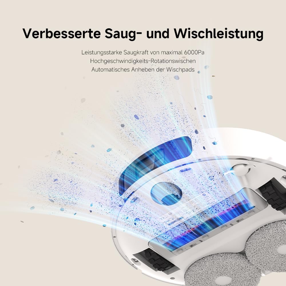 Xiaomi Robot Vacuum X20+ Robot Vacuum Cleaner with Wiping Function & All-in-One Station (6000Pa Suct