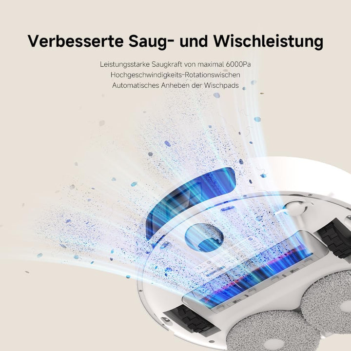 Xiaomi Robot Vacuum X20+ Robot Vacuum Cleaner with Wiping Function & All-in-One Station (6000Pa Suct