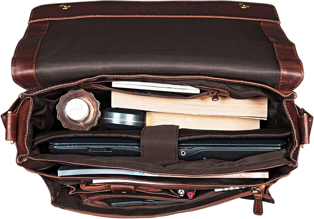 STILORD 'Lonzo' Vintage Umhängetasche echtes Büffel-Leder Messenger Bag für Herren und Damen Unitasc
