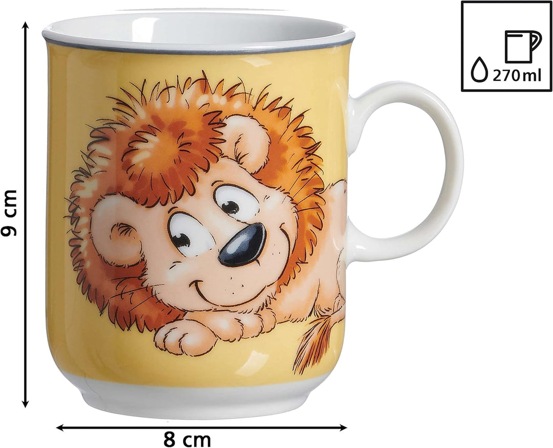 Ritzenhoff & Breker Kindergeschirr-Set Happy Zoo, Leo, 3-teilig Löwe Leo, Löwe Leo