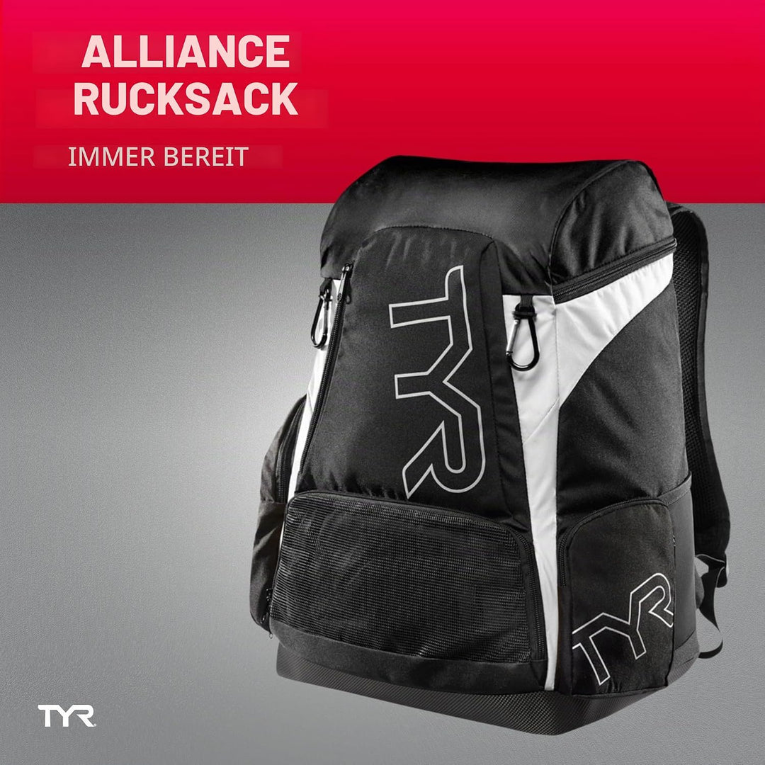 TYR Unisex-Erwachsene Alliance 56l Rucksack Royal White Einheitsgrösse, Royal White Einheitsgrösse