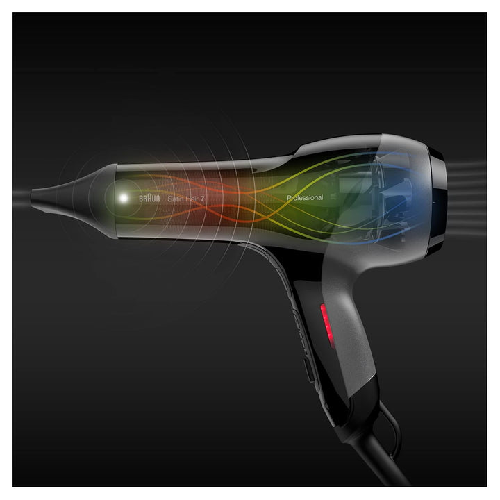 Braun Satin Hair 7 SensoDryer Haartrockner, professioneller Föhn mit Thermosensor, IonTec und Diffus