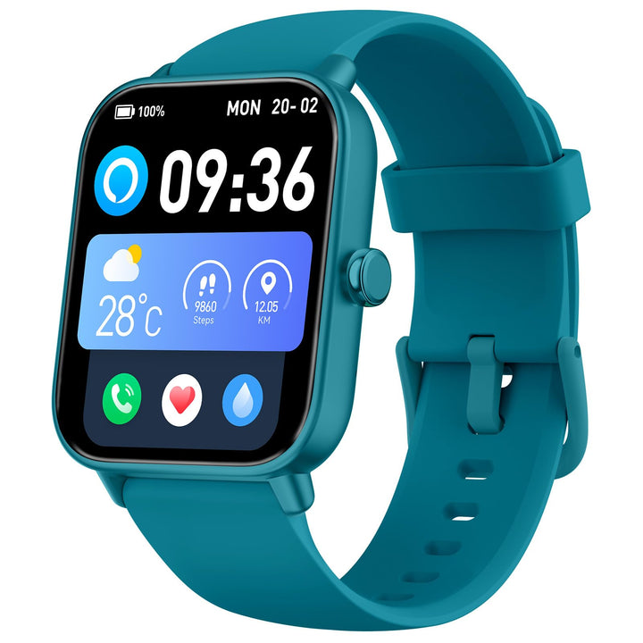 Smartwatch Herren mit Telefonfunktion, Alexa eingebaute, 1.8'' Fitnessuhr Damen mit Herzfrequenz, Sp