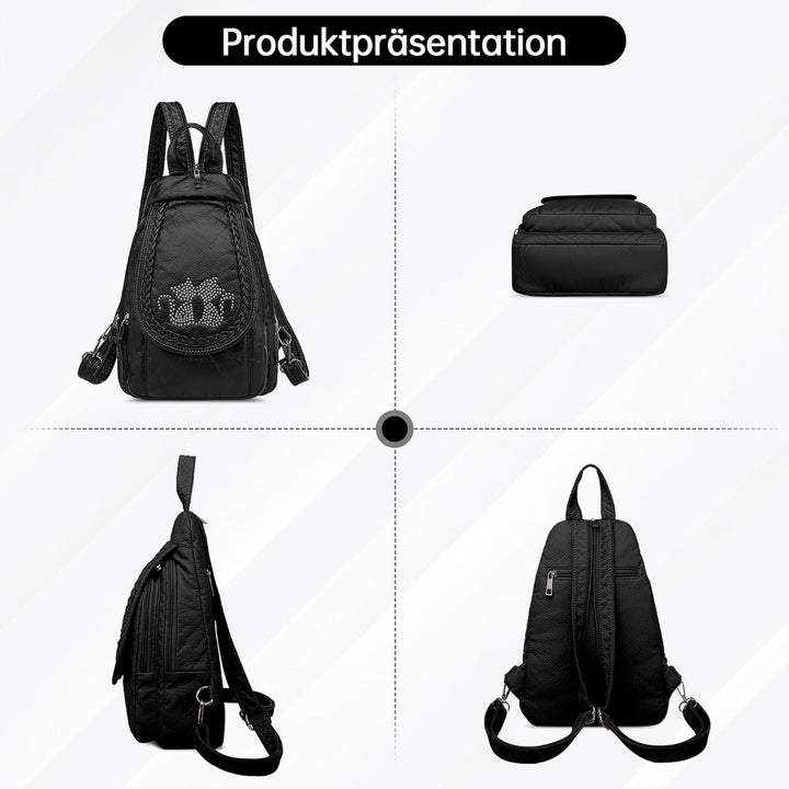 DIRRONA Rucksack Damen Beiläufig Kleine Brusttasche für Damen Multifunktionale Reise Wasserdicht Sch