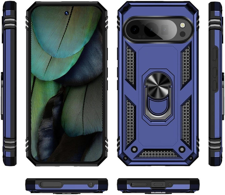 Verco Hybrid Armor Shield Case für Google Pixel 10 Pro Hülle, extrem robust mit Magnet Fingerring Ha