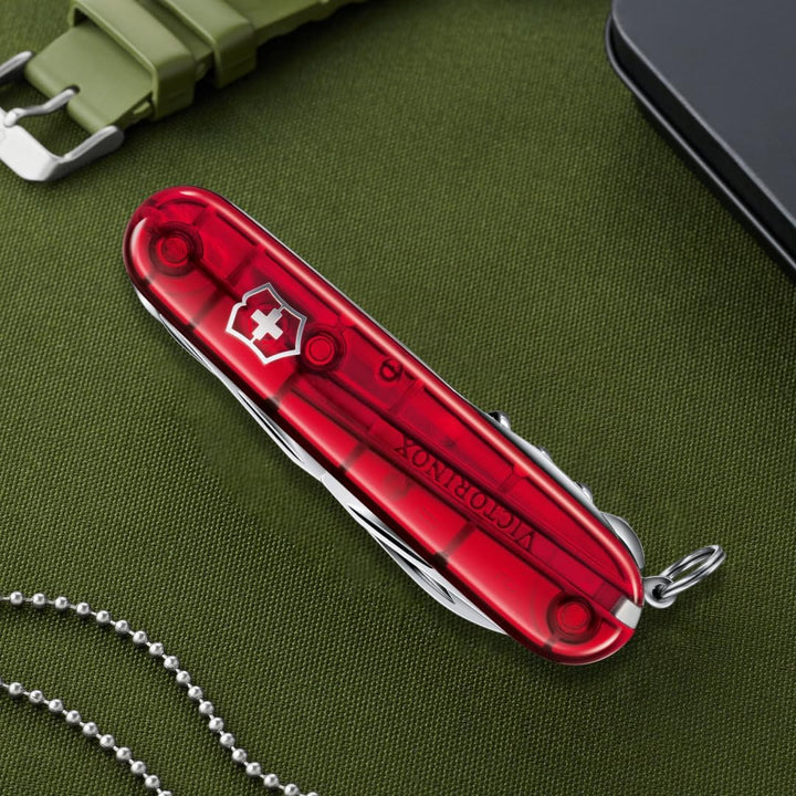 Victorinox Schweizer Taschenmesser Huntsman, Swiss Army Knife, Multitool, 15 Funktionen, Klinge, Kor