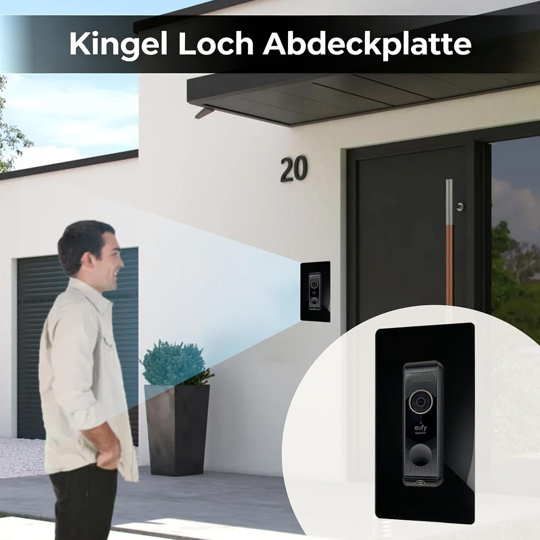 Blende Klingelschild für Eufy Video Doorbell E340 S220 C30 &amp; C31 – Türklingel ZubehörI I Türstation