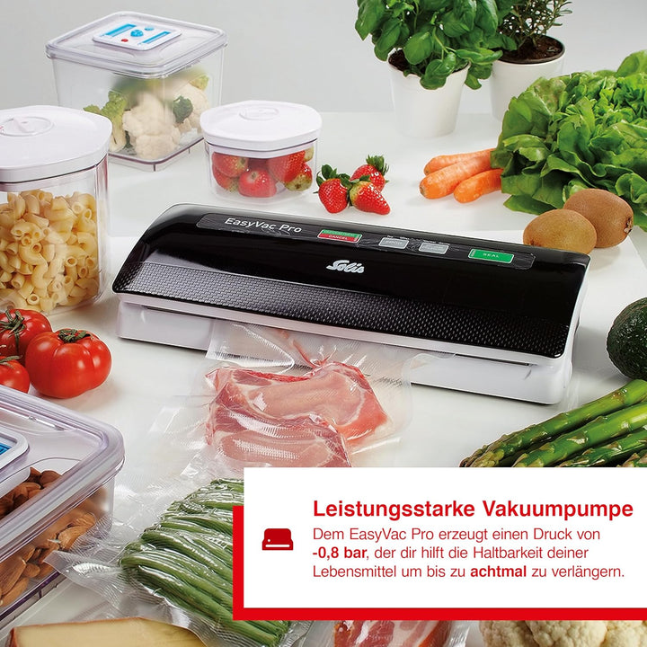 Solis Vac Pro 569 Vakuumiergerät - Folienschweissgerät für Lebensmittel - Vakumierergerät für trocke