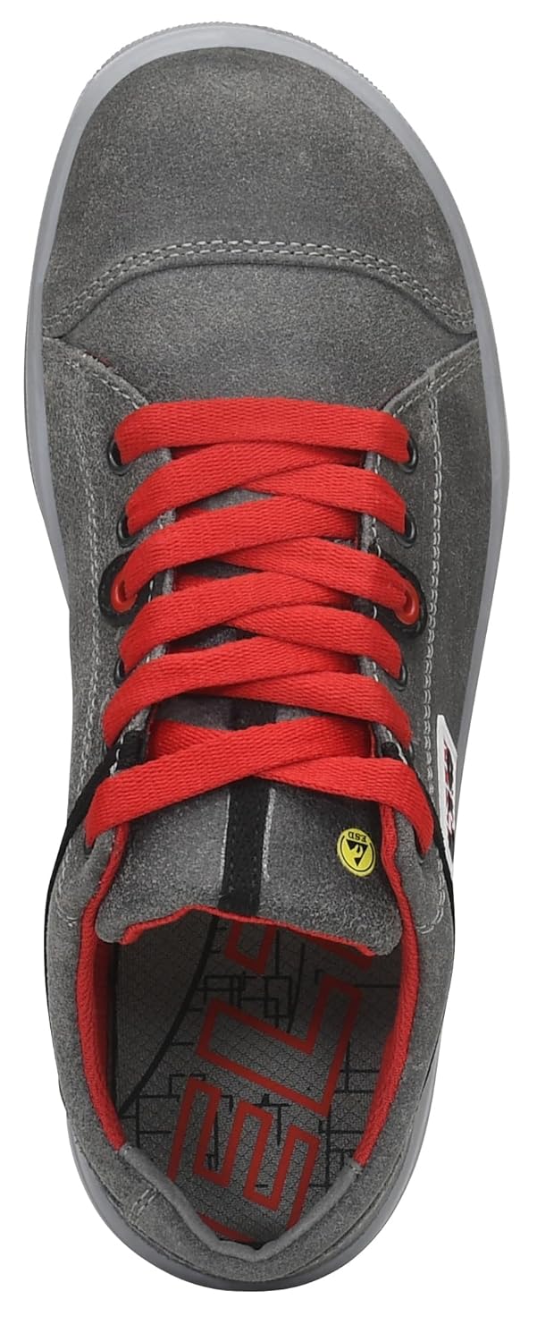 ELTEN Sicherheitsschuhe VINTAGE Low ESD S3, Herren, Leder, Stahlkappe, leicht, sportlich, Grau, Grös