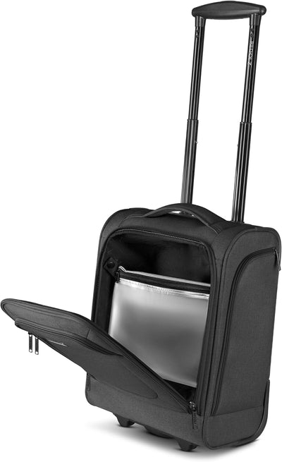 REDOLZ Underseater CABIN XS-Handgepäck-Trolley mit 2 Rollen & Liquid-Bag | 34 x 20 x 43 cm | Weichsc