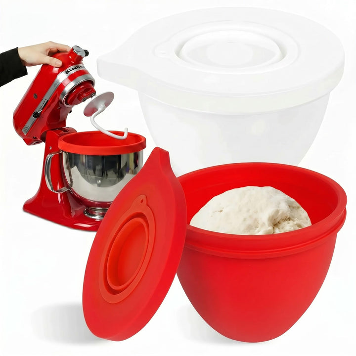 Silikon Einlagen, kompatibel mit Kitchen Aid 4,5-5 Quart Mixer mit kippbarem Kopf, 2 Einlagen mit De