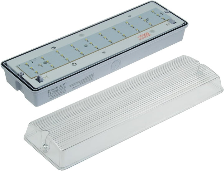 ChiliTec LED Fluchtwegleuchte Notleuchte Rettungszeichenleuchte Notbeleuchtung Deckenmontage IP65 Wa