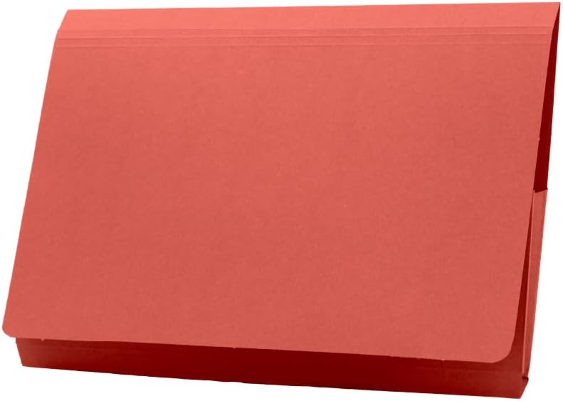 Exacompta Guildhall Geldbörse mit Klappe, 315 g/m², Kanzleipapier, Rot, 50 Stück, rot