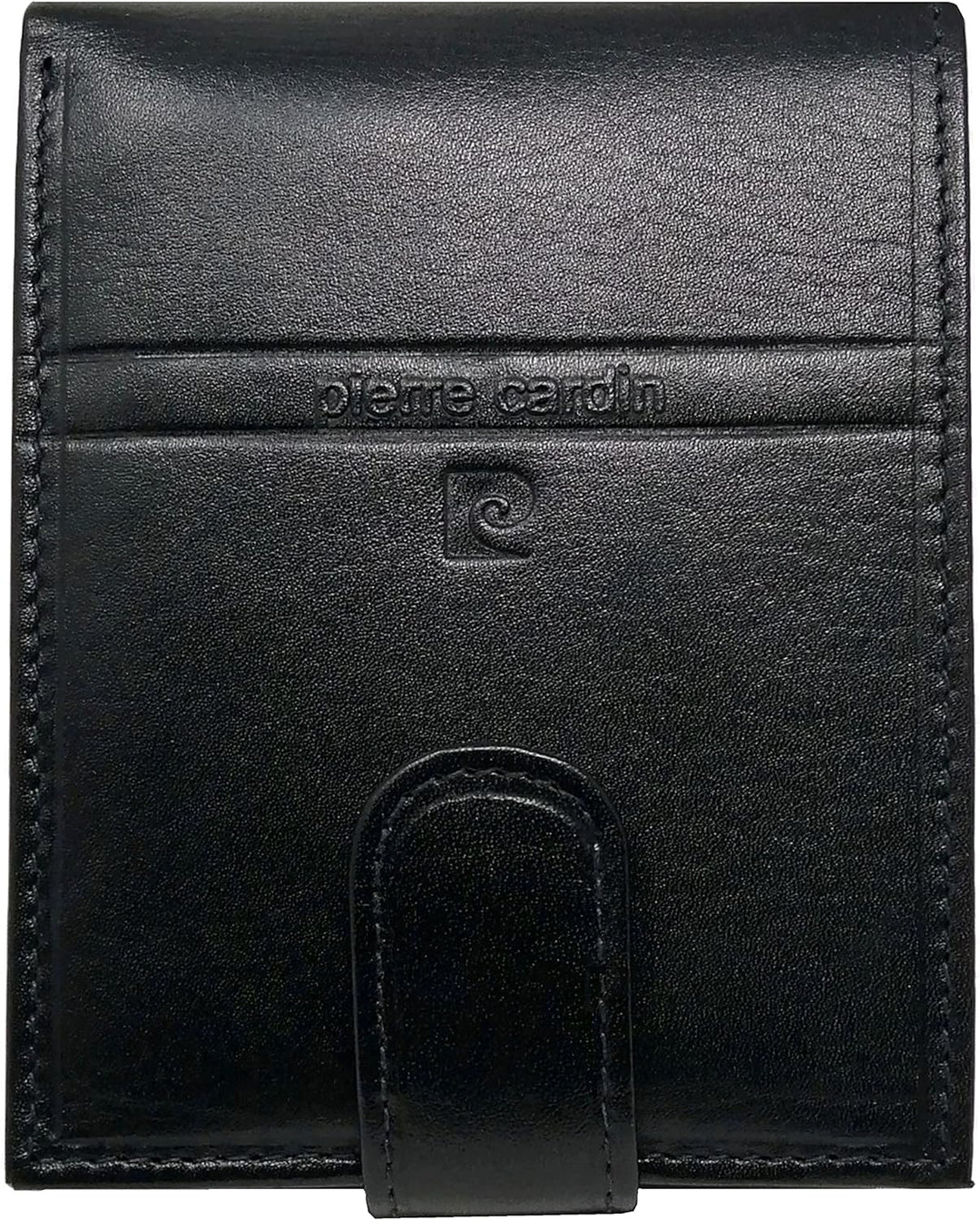 Pierre Cardin Geldbörse für Herren, echtes Leder, Slim, Herren, kleines dünnes Rfid, Geschenk, Brief