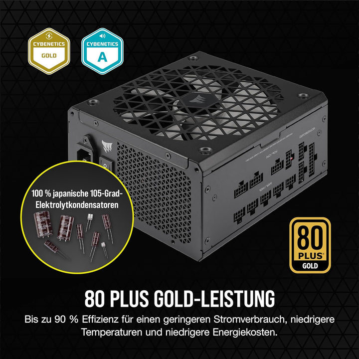 Corsair RM850x Shift Vollmodulares ATX-Netzteil - Modulare Seitenschnittstelle - ATX 3.0- & PCIe 5.0