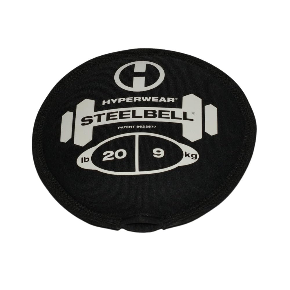 HYPERWEAR SteelBell Slam Ball mit Stahlfüllung, extrem haltbar, Neopren 20-Pound, 20-Pound