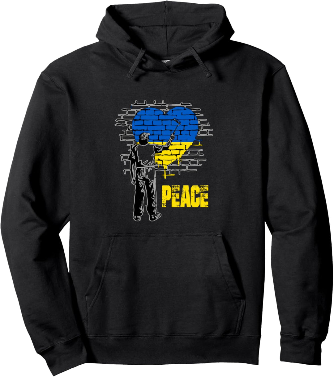 Solidarität mit Ukraine Frieden Protest Liebe Peace Freiheit Pullover Hoodie
