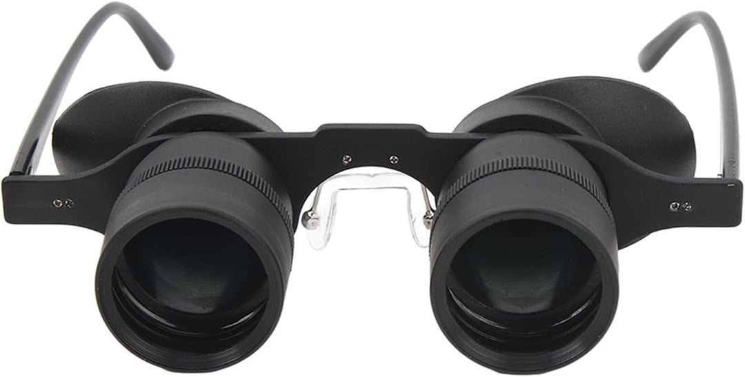 Freihändige Fernglasbrille, Optisches Glas mit 10-fachem Zoom und 3 Farbfiltern, Opernglas für Angel