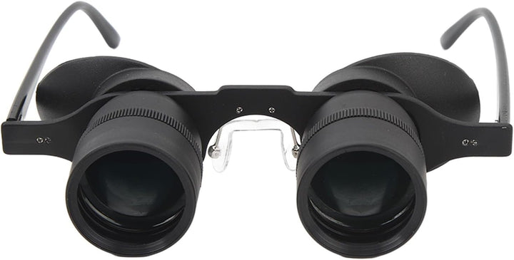 Freihändige Fernglasbrille, Optisches Glas mit 10-fachem Zoom und 3 Farbfiltern, Opernglas für Angel