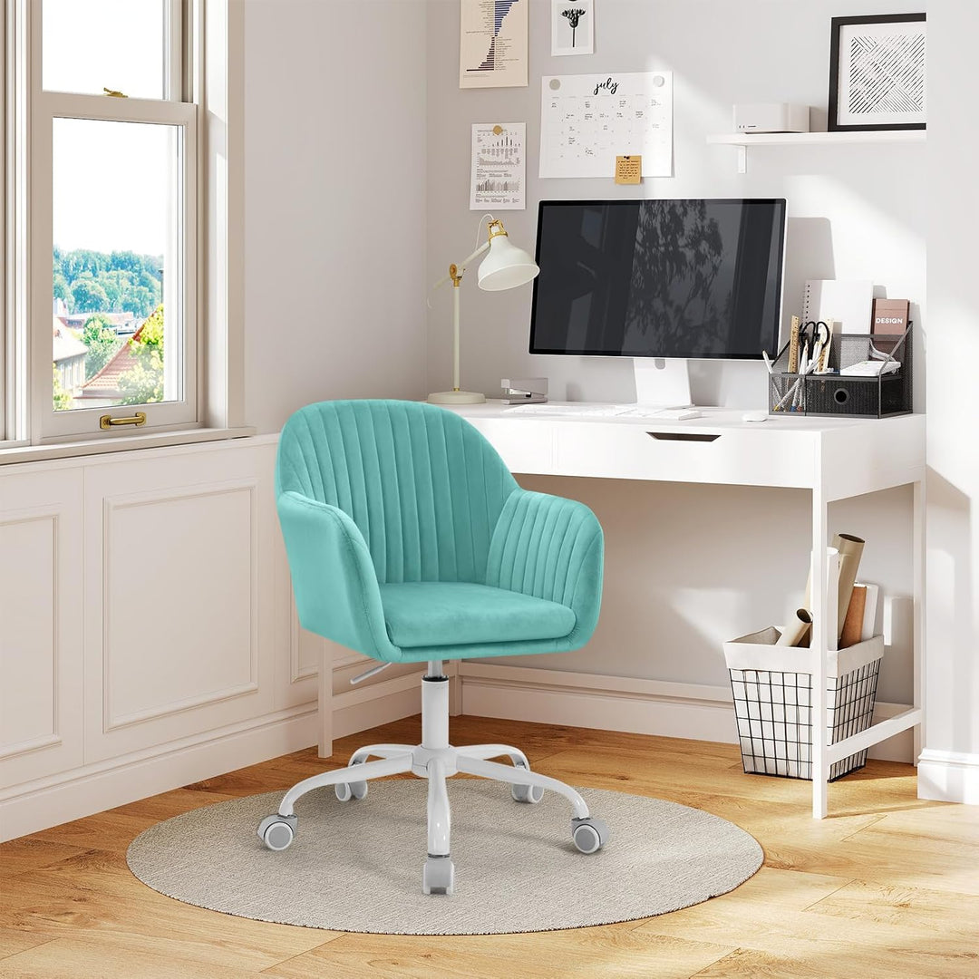WOLTU Schreibtischstuhl, Bürostuhl ergonomisch, Homeoffice Stuhl höhenverstellbar, Schminkstuhl mit