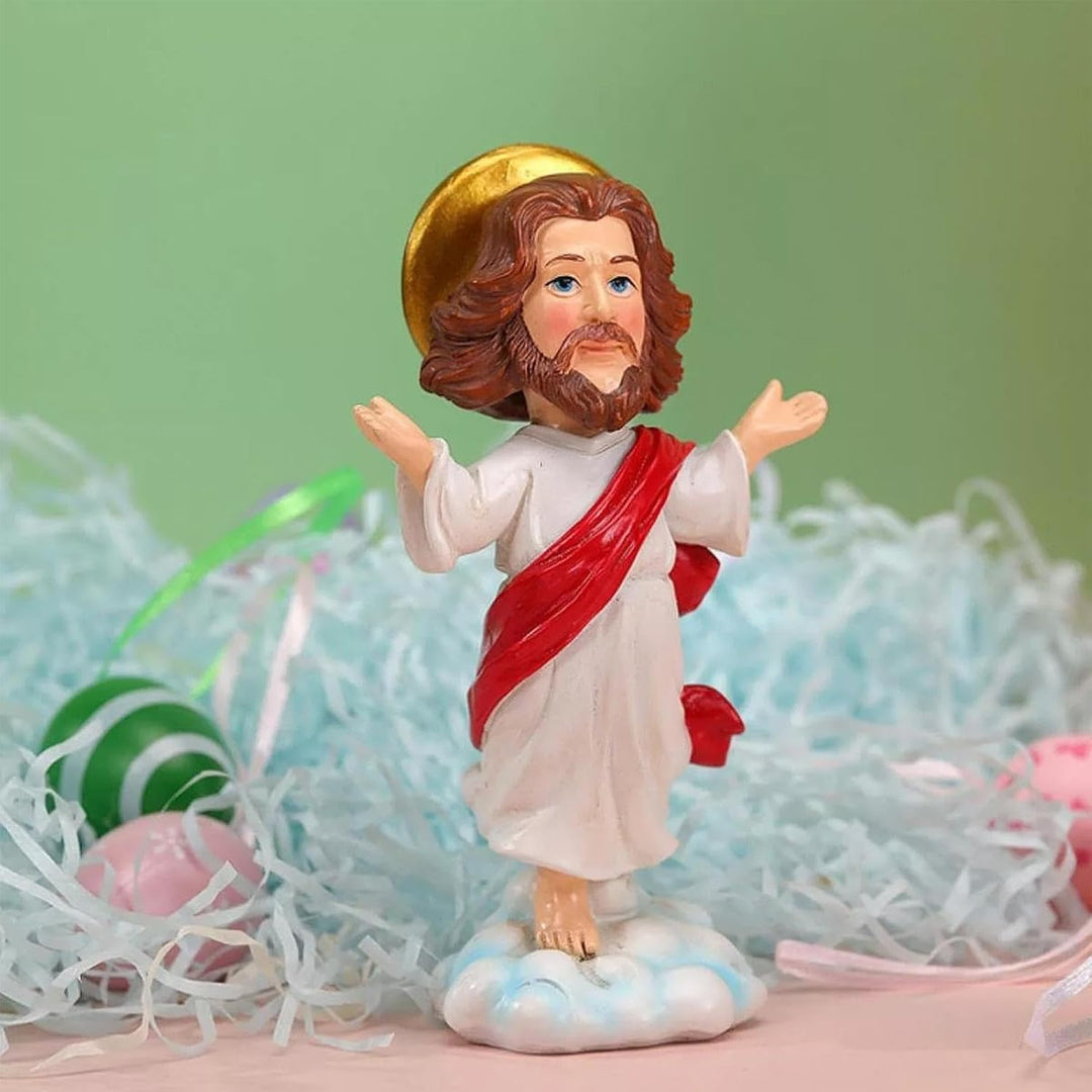 Jesus Wackelkopf, religiöse Statue, Armaturenbrett, Sammlerstück, Wackelkopf, exquisite Dekorationsf