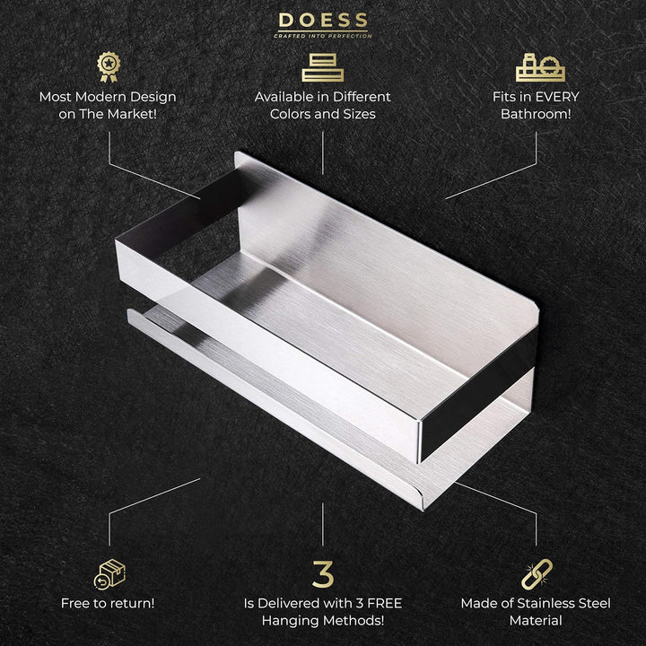 Duschkorb - Badezimmerregal Ohne Bohren - Shampoo-Halter - Rechteckiger Badezimmer-Organizer Aus Ede