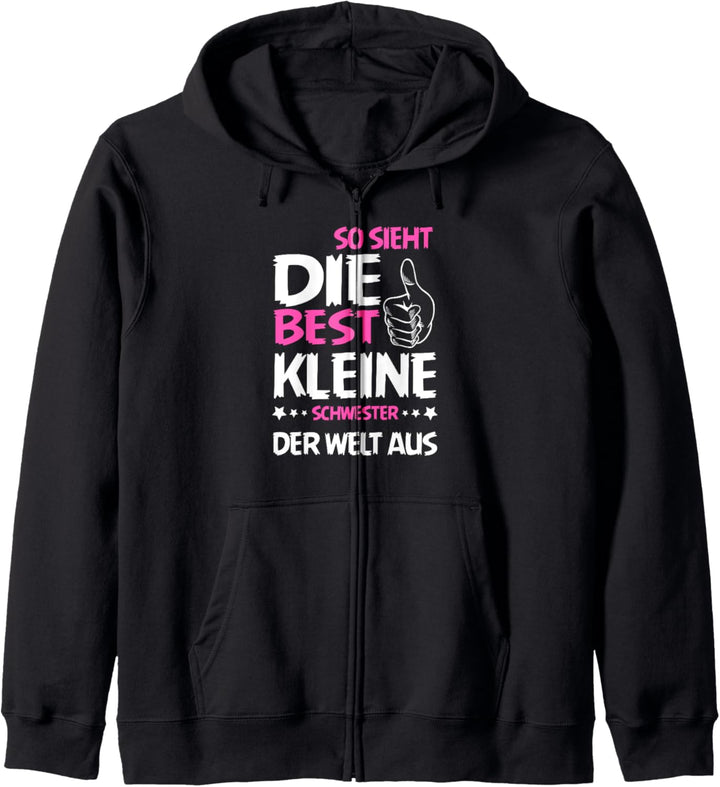 So Sieht Die Best Kleine Schwester Geschwister Mädchen Kapuzenjacke