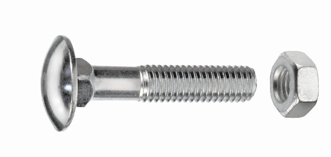 Connex Schlossschrauben M6 x 40 mm, Edelstahl, DIN 603, 1000 g, KL4540640 Silber, M6 x 40 mm