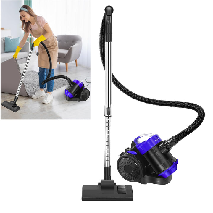 Leistungsstarker Zylinderstaubsauger 1500W - 1,5L beutellos mit HEPA-Filter, ideal für Hartböden, Te