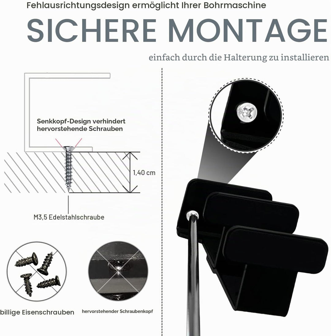 JEMACHE Aluminium 2-Lagige Untertisch Halterung Regal Halter Ständer für Laptop, MacBook Air/Pro mit