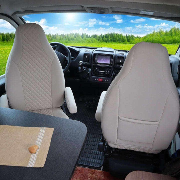 BREMER SITZBEZÜGE Mass Piloten Schonbezüge Sitzbezüge kompatibel mit Wohnmobil Camper Hymer Ducato W