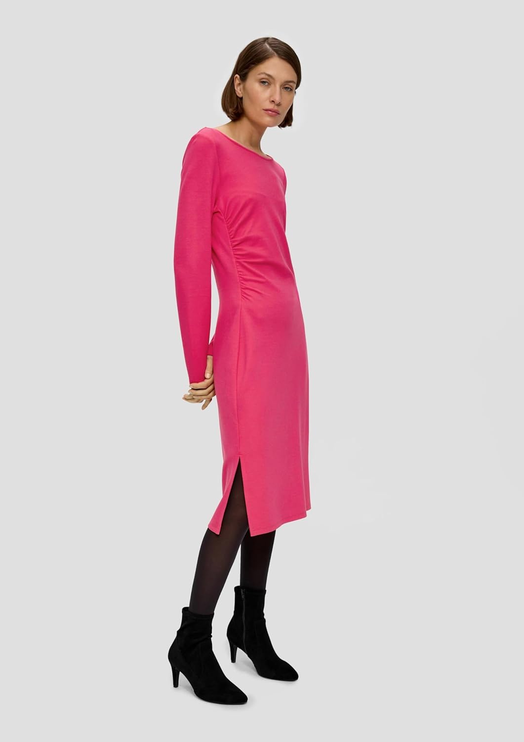 s.Oliver BLACK LABEL Jerseykleid aus Viskosemix 34 Rosa, 34 Rosa
