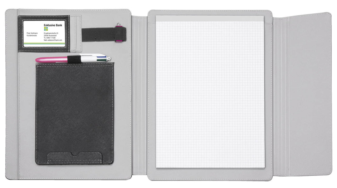VELOFLEX 5232980 - Velobag Tablet Organizer, DIN A4, PU, mit Magnetverschluss, 2-teilig, Universaler