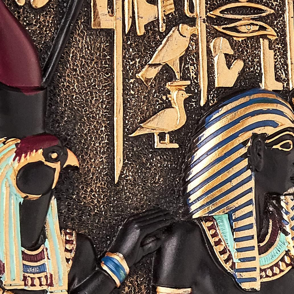 Design Toscano Ramses I zwischen Horus und Anubis, Wandfries