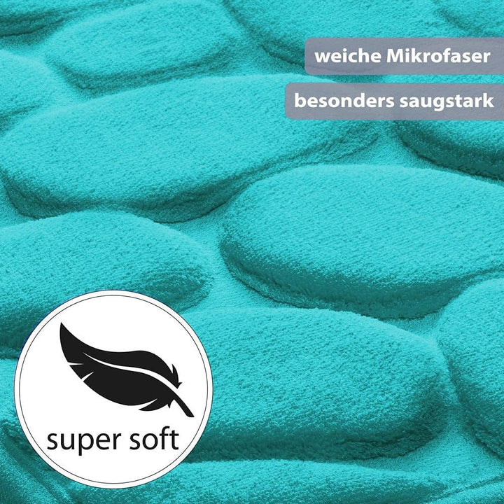 PANA Memoryschaum Badematte in versch. Farben • Badteppich aus weichen Mikrofasern - rutschfest & wa