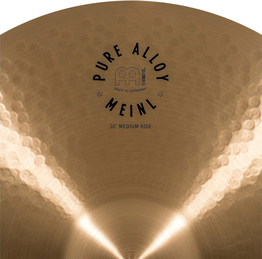 Meinl Cymbals Pure Alloy Ride Medium 20 Zoll (Video) Schlagzeug Becken (50,80cm) Pure Alloy Bronze,