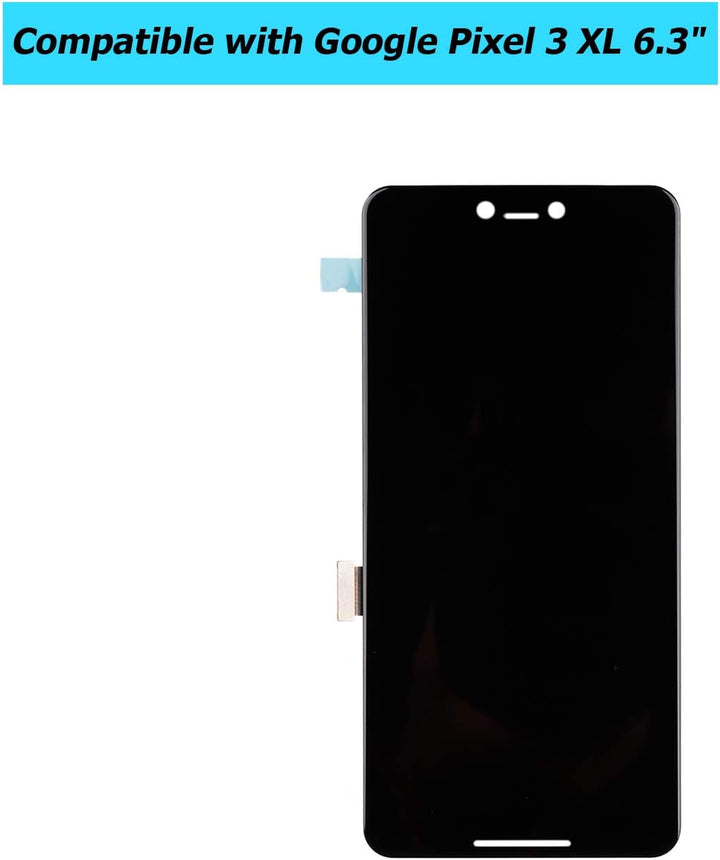 E-YIIVIIL Ersatz LCD Display Kompatibel Für Google Pixel 3 XL 6.3" Schwarz Ersatzteil Reparatur LCD