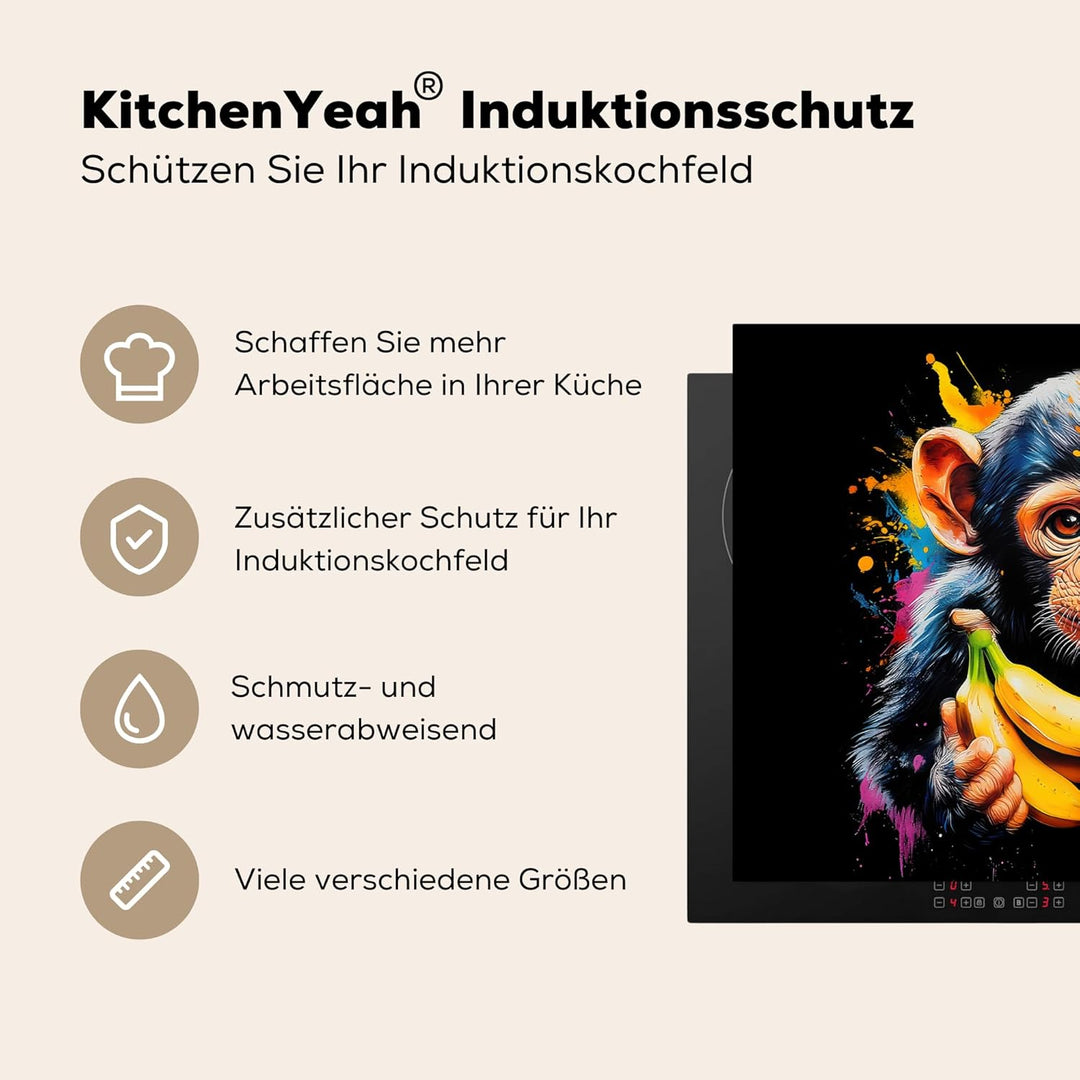 Herdabdeckplatte Einteilig 70x52 cm Küche Ceranfeld Abdeckplatte Cerankochfeld Abdeckung Induktionsk