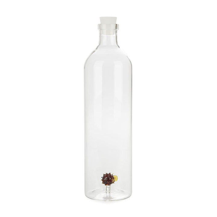 balvi Flasche Atlantis Globefish Glasflasche mit Stöpsel in Form eines Kugelfisches Borosilikatglas