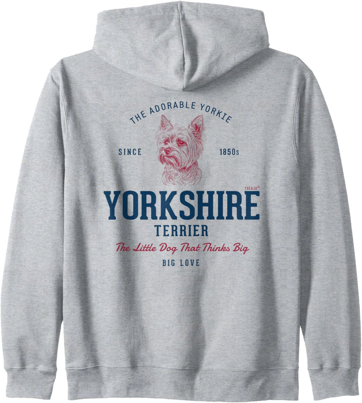 Retro-Stil Vintage Yorkshire Terrier Kapuzenjacke