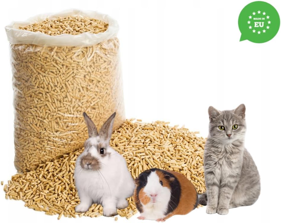 Katzenstreu Holzpellets 10 kg 20l – Holzstreu für Eine Effektive Geruchs und Feuchtigkeitskontrolle