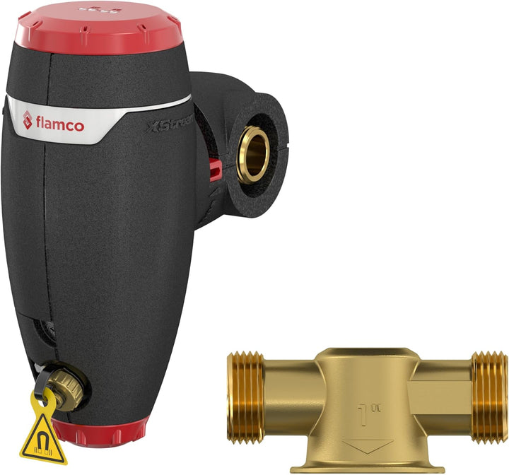 Flamco XStream Clean G 1" M - Schmutzabscheider für Heizkörper - Effiziente Reinigung, Hochwertiger