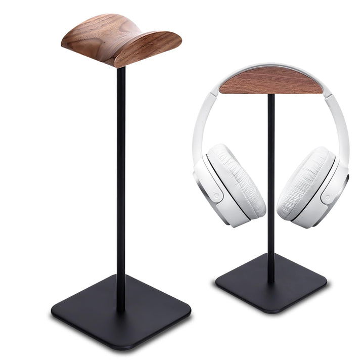 Vegena Kopfhörer Ständer,Walnussholz & Aluminium Headset-Ständer,Gaming Kopfhörer Halter Mit Schwer,