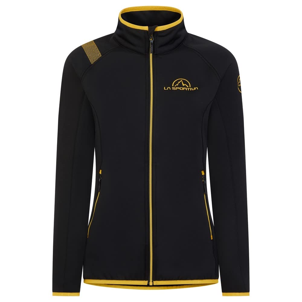 LA SPORTIVA Damen Promo Fleece Sweatshirt XS Black/Yellow (999100, XS Black/Yellow (999100