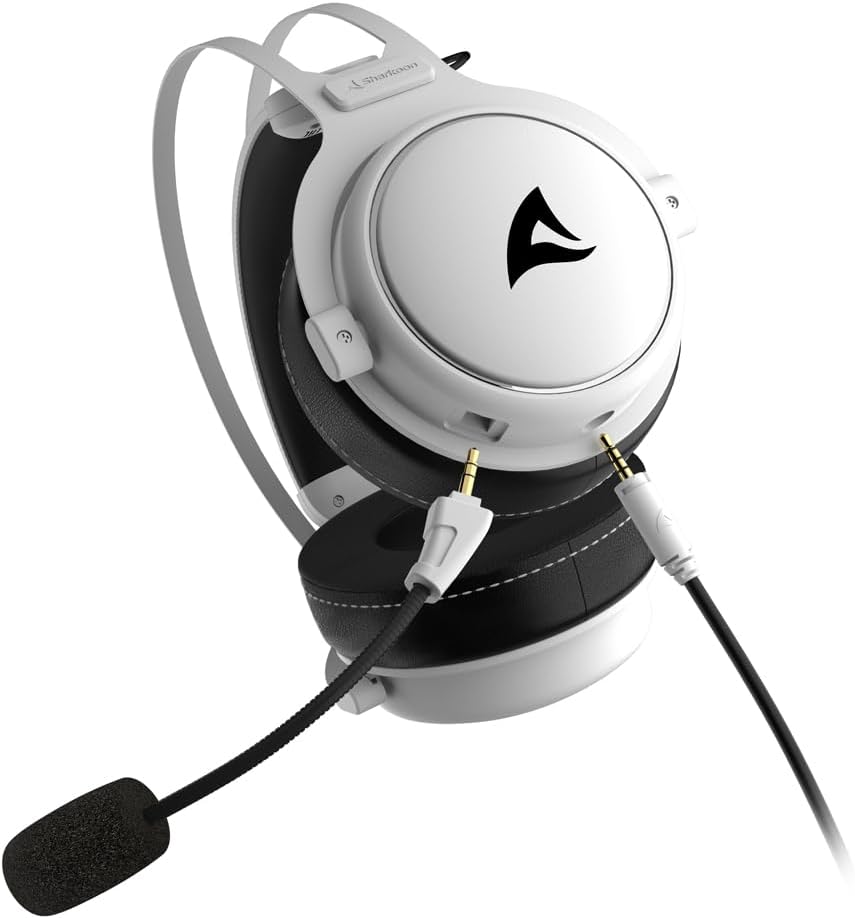 Sharkoon Skiller SGH50 Weiss, Hi-Res Audio Gaming Headset, Ohrumschliessend