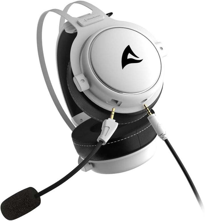 Sharkoon Skiller SGH50 Weiss, Hi-Res Audio Gaming Headset, Ohrumschliessend