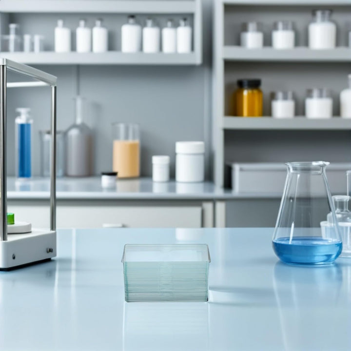 Mikroskop Objektträger aus Glas 50 Stück mit Konkaver Vertiefung Labor Objektträger für Wasserproben