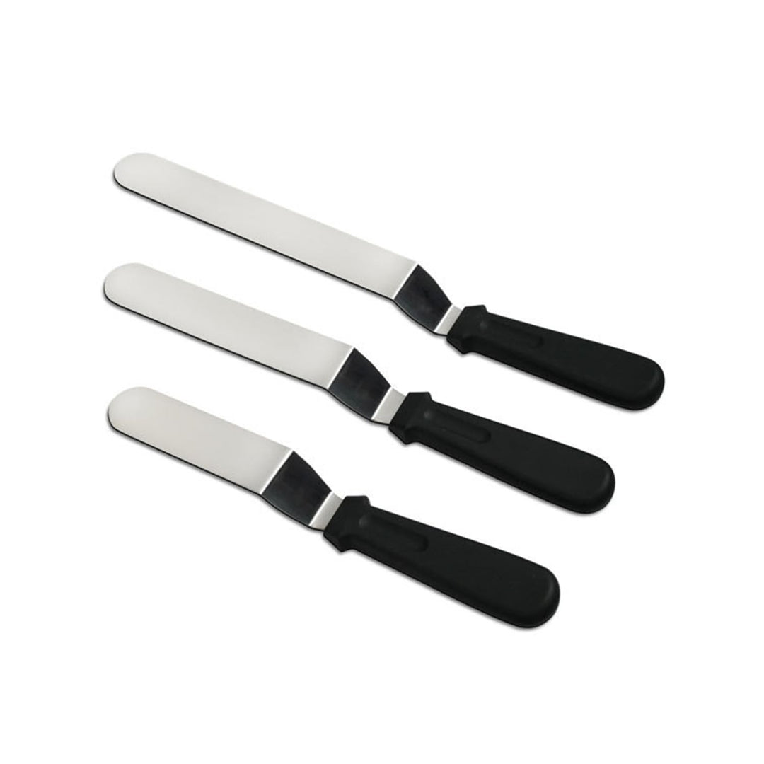 3 Stück Edelstahl-Winkelpalette-Set - Tortenstreich- und Teiler für professionelle Backwaren - Koch-
